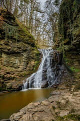 Obraz premium Hareshaw Linn waterfall