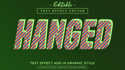 Amazing retro pattern style text effect style fully editable