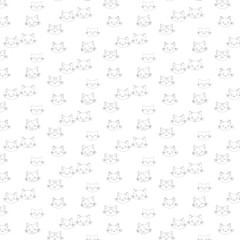 Background cat muzzle drawing decoration and design.