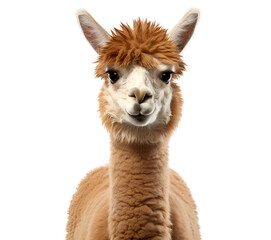 Fototapeta premium Alpaca isolated on transparent background