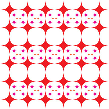colourful strar pattern on white background vector design