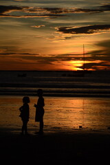 Fototapeta premium sunset costa rica 