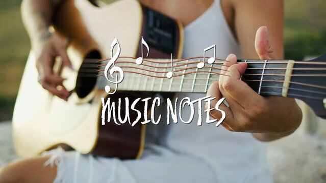 Animated Scribble Music Notes Intro Title