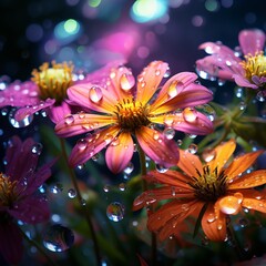 Obraz premium flowers background