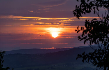 Fototapeta na wymiar sunset provence