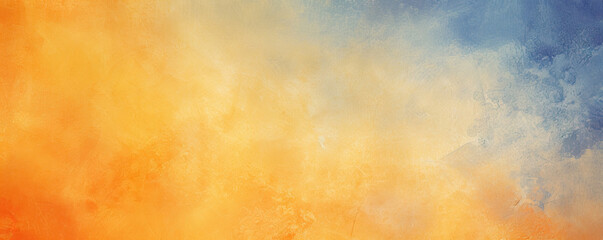 Fototapeta premium Abstract watercolor paint background by color orange and blue with soft texture for background, banner