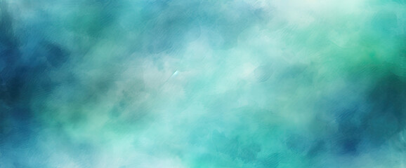 blue green watercolor background with abstract cloudy sky concept with color splash design and blobs