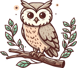 An Owl on a Branch