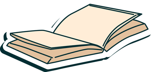 Vector Stationary Sticker Book