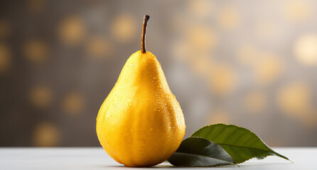 Portrait of Pear. Ideal for your designs, banners or advertising graphics.