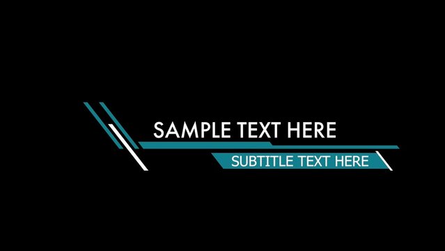 Futuristic Sci-fi Lower Thirds Template