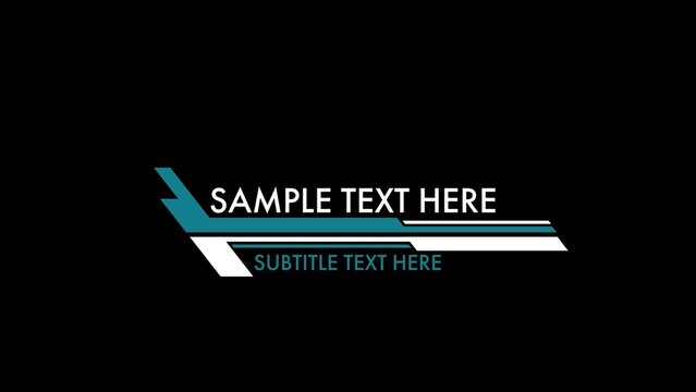 Futuristic Design Lower Thirds Template