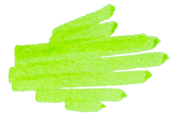 Transparent png of Stroke drawn with green marker 