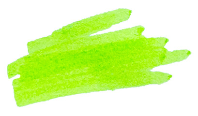 Transparent png of Stroke drawn with green marker  - obrazy, fototapety, plakaty
