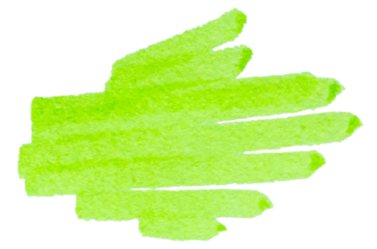 Transparent png of Stroke drawn with green marker 