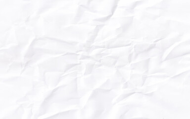 Obraz premium Crumpled White paper texture background. Wrinkled paper surface abstract background.