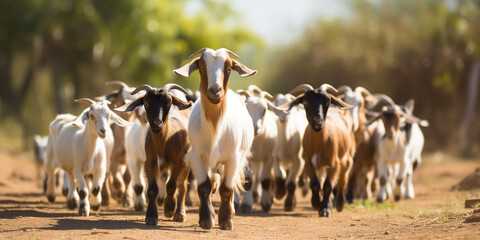 Goat at farming