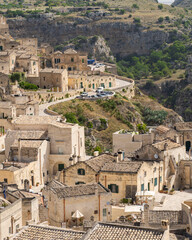 Obraz premium Matera, nella regione della Basilicata, una delle città più belle d'Italia