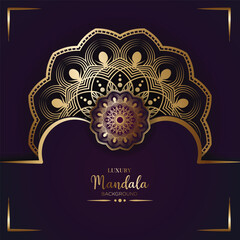 Luxury Mandala design gradient vector 