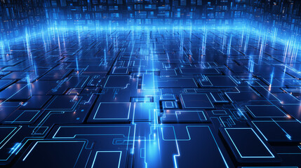 digital technology abstract background.data, audio, graphics. ai generative