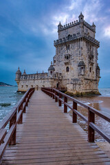 Fototapeta na wymiar Der Torre de Belém in Lissabon, Portugal