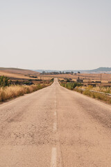 Campagna disabitata della basilicata, nel sud-italia