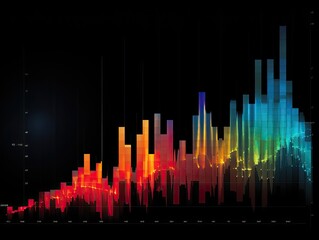 conceptual image of finance chart, stock market business and exchange financial growth graph.