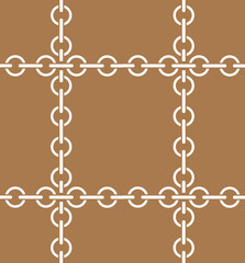 Seamless pattern with chains