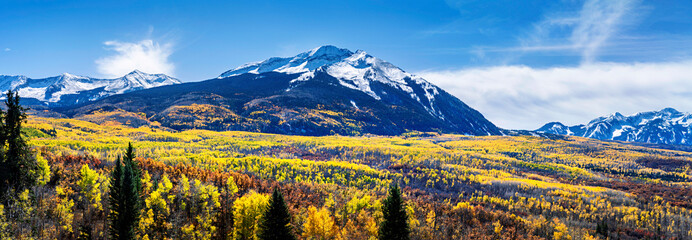 Autumn landscape in the Mountains in the autumn