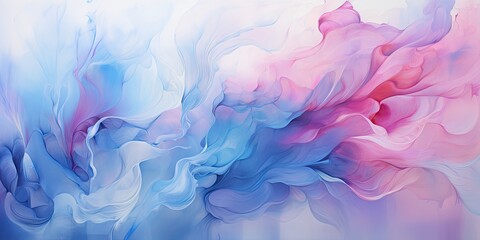 Fototapeta na wymiar Abstrakcyjne chmury dymu w odcieniach różu i niebieskiego 