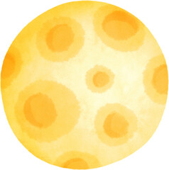 watercolor moon
