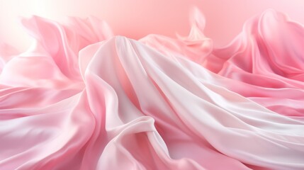 Obraz premium A close up view of a pink fabric