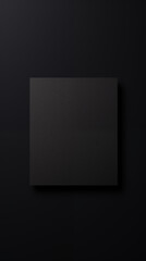 a black square on a white background. AI generated