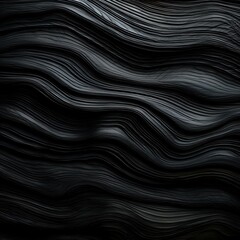 abstract black wavy background. Generative AI