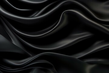 Obraz premium black silk background. Generative AI 