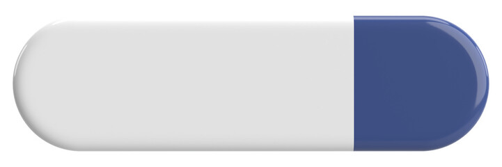 3D button. Empty button. 3D illustration.