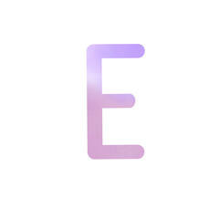 Alphabet letter E