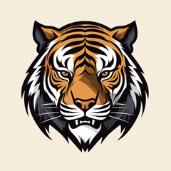 tiger head vector