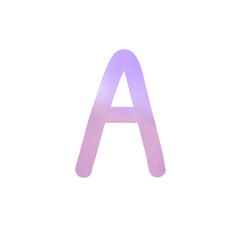 Alphabet letter A