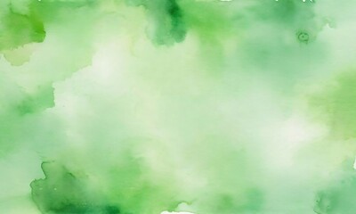 Blurred Light Green Watercolor Background.
