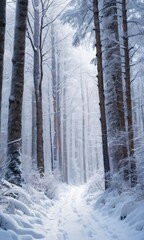 Snowy Winter Forest