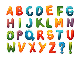 child cartoon alphabet abc letters, 3D AI generated