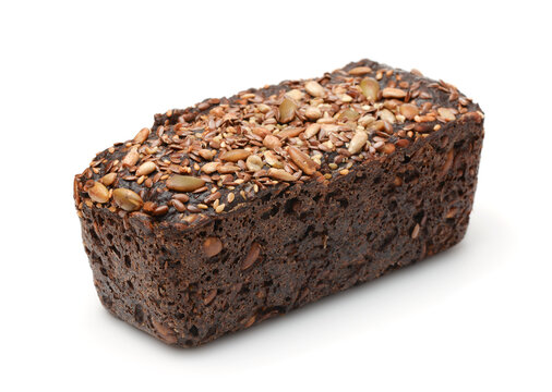 Loaf of rye multi-seeds bread