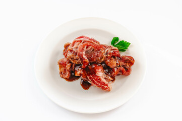 味付けする牛肉