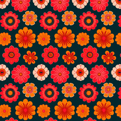 seamless floral pattern | seamless pattern with flowers