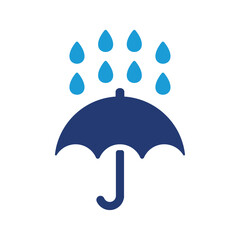 rainy umbrella icon vector design