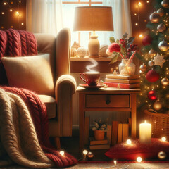 christmas tree in room