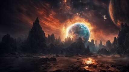 Fantasia Stellare- Il Potere dell'Esplosione Planetaria nel Cosmo