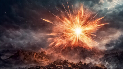 Esplosione Stellare- Spettacolo Cosmico di Potere e Magia