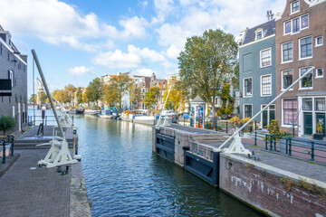 Canal Gateway in Old Amsterdam
